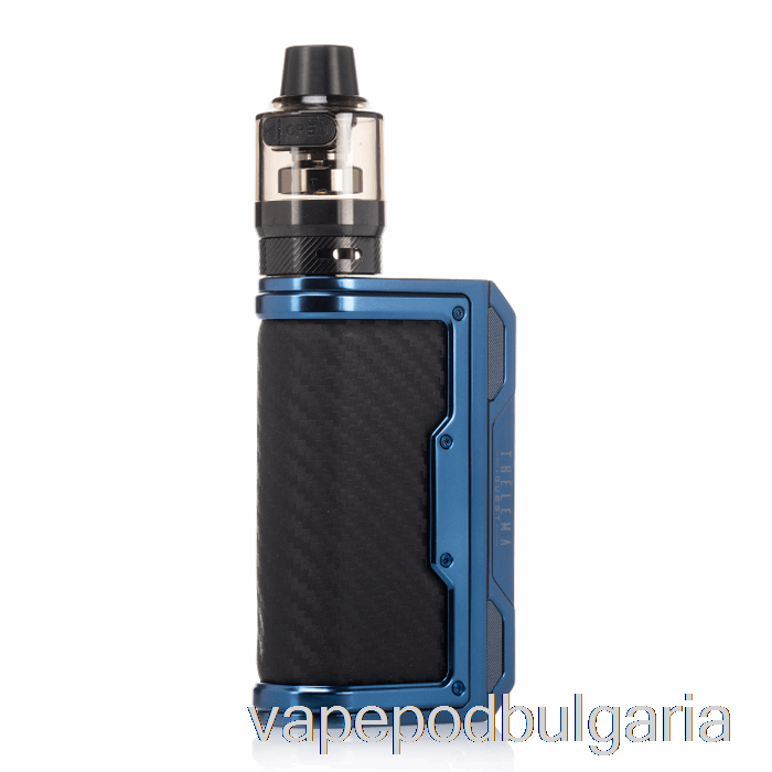 Vape 10000 Дръпки Lost Vape Thelema Quest 200w Starter Kit Blue / Carbon Fiber